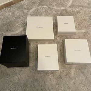 Saint Laurent YSL Shoe Box Gift Box Packaging Bundle Luxury Storage Set Parisian
